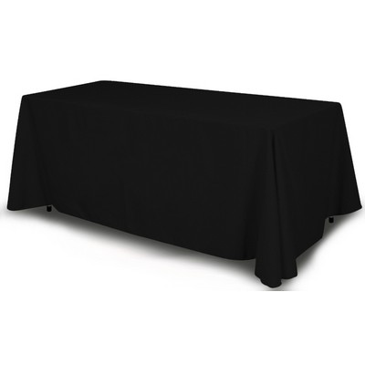 6' Black Table Cover - Four Sided